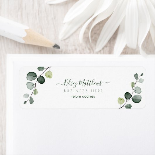 PixDezines Rusttic Watercolor Greenery Eukalyptus (Insitu)