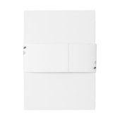 PixDezines Rusttic Watercolor Greenery Eukalyptus Einladungsbanderole (Rückseitenbeispiel)