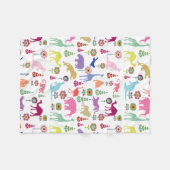 PixDezines Safari-Garten Fleecedecke (Vorderseite (Horizontal))