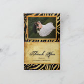 PixDezines safari/Vintage Zebra/DIY Schriftart+col Dankeskarte (Innenseite)