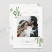 PixDezines SAGE, GREENERY SAVE THE DATE (Vorne/Hinten)