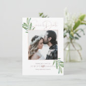 PixDezines SAGE, GREENERY SAVE THE DATE (Stehend Vorderseite)