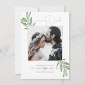 PixDezines SAGE, GREENERY SAVE THE DATE (Vorderseite)