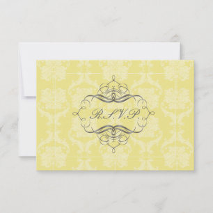 PixDezines sagt zu Liliana Damask zu, anpassbar RSVP Karte