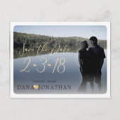 PixDezines Save the Date/Cool Handgeschriebenes Sk Postkarte (Vorderseite)