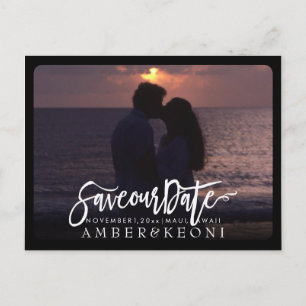 PixDezines Save the Date/Extravagant Ankündigungspostkarte