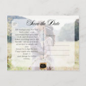PixDezines Save the Date/Extravagant Ankündigungspostkarte (Rückseite)