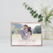 PixDezines Save the Date/Extravagant Ankündigungspostkarte (Stehend Vorderseite)