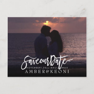 PixDezines Save the Date/Extravagant Ankündigungspostkarte