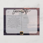 PixDezines Save the Date/Extravagant Ankündigungspostkarte (Rückseite)