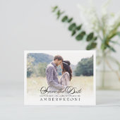 PixDezines Save the Date/Extravagant Ankündigungspostkarte (Stehend Vorderseite)