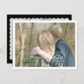 PixDezines Save the Date/Extravagant Ankündigungspostkarte (Vorne/Hinten)