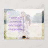 PixDezines SAVE THE DATE/FARBE LAUFEN/RAINBOW Ankündigungspostkarte (Rückseite)