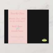 PixDezines Save the Date Fotorahmen/DIY-Farben Ankündigungspostkarte (Rückseite)