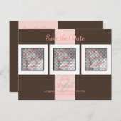 PixDezines Save the Date Fotorahmen/DIY-Farben Ankündigungspostkarte (Vorne/Hinten)