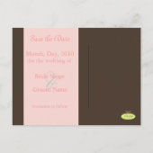 PixDezines Save the Date Fotorahmen/DIY-Farben Ankündigungspostkarte (Rückseite)