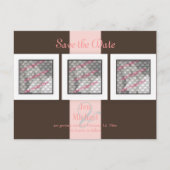 PixDezines Save the Date Fotorahmen/DIY-Farben Ankündigungspostkarte (Vorderseite)