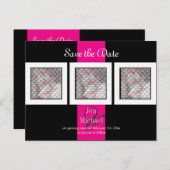 PixDezines Save the Date Fotorahmen/DIY-Farben Ankündigungspostkarte (Vorne/Hinten)