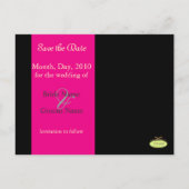 PixDezines Save the Date Fotorahmen/DIY-Farben Ankündigungspostkarte (Rückseite)