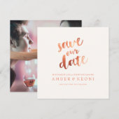 PixDezines Save the Date/Sunset Orange/DIY Bckgrnd Date (Vorne/Hinten)