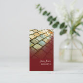 PixDezines Schieferdach, Dach Visitenkarte (Stehend Vorderseite)