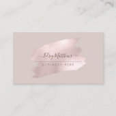 PixDezines Schimmering Rosa H2 Pinselstrich Stroke Visitenkarte (Vorderseite)