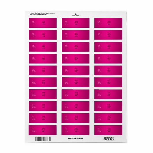 PixDezines Schlicht Magenta Easy Template (Vorne)