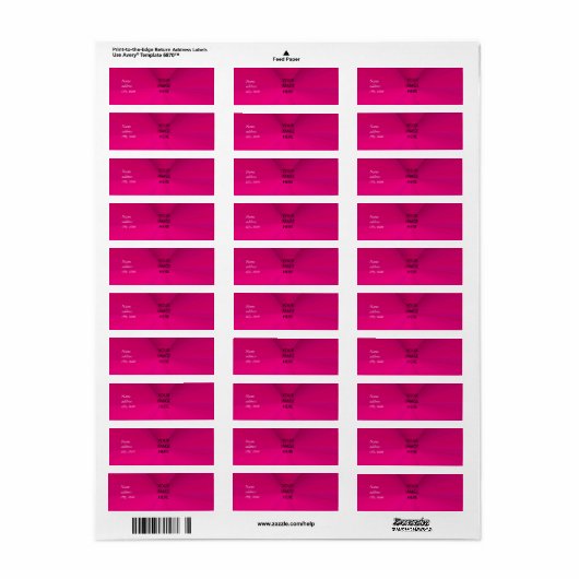 PixDezines Schlicht Pink Easy Template (Vorne)