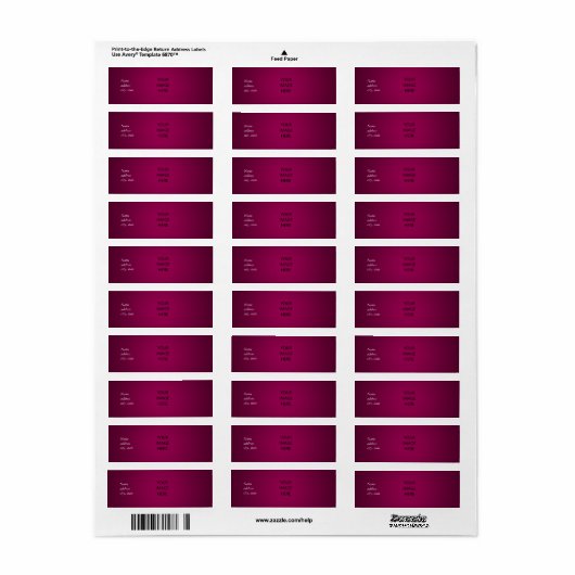 PixDezines Schlicht Ruby Red Easy Template (Vorne)