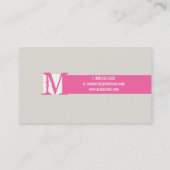 PixDezines schlichte/göttliche Farben in einem Sna Visitenkarte (Rückseite)