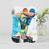 PixDezines Schneeflocken/Ferienkarten Feiertagskarte (Stehend Vorderseite)