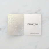 PixDezines Schneeflocken / Foto Dankeschön Karten (Innenseite)