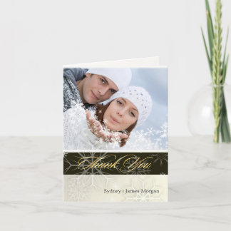 PixDezines Schneeflocken / Foto Dankeschön Karten