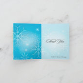 PixDezines Schneeflocken / Foto Dankeschön Karten (Innenseite)
