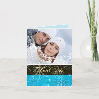 PixDezines Schneeflocken / Foto Dankeschön Karten