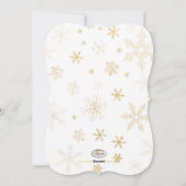 PixDezines Schneeflocken/Gold/Silber/Urlaubskarten Feiertagskarte (Rückseite)