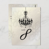 PixDezines Schneeflocken+Kronier Postkarte (Vorne/Hinten)