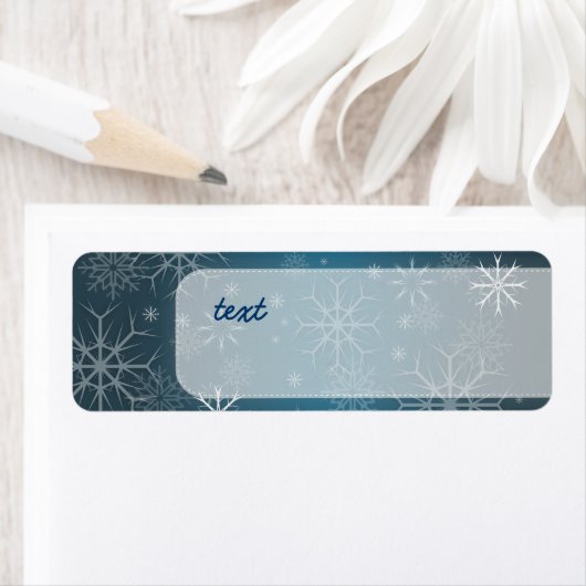 PixDezines Schneeflocken Weiß + Aquamarin (Insitu)