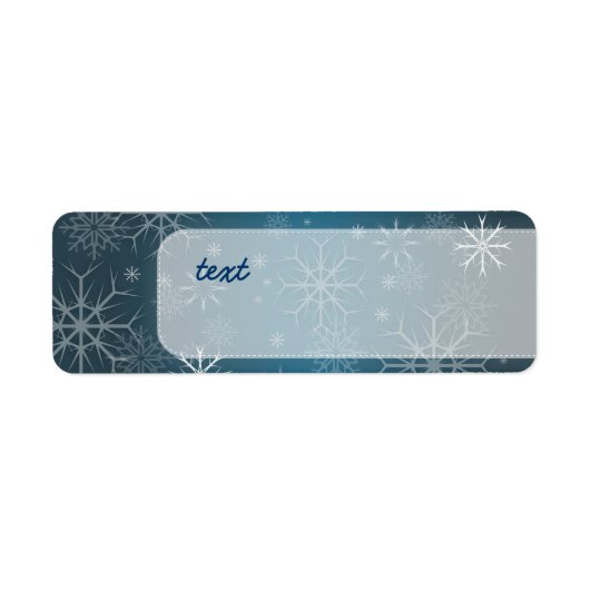 PixDezines Schneeflocken Weiß + Aquamarin (Vorne)