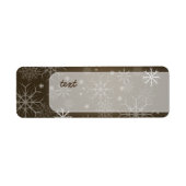 PixDezines Schneeflocken Weiß + Mocha (Vorne)