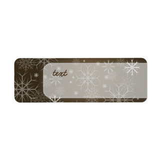 PixDezines Schneeflocken Weiß + Mocha
