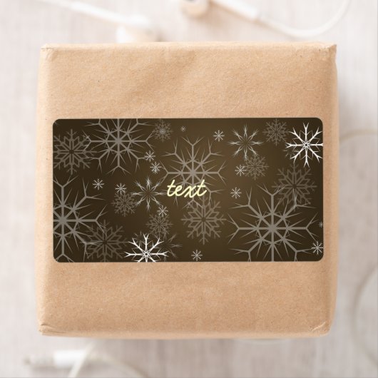 PixDezines Schneeflocken Weiß + Mocha (Insitu)