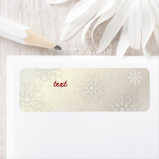 PixDezines Schneeflocken Weiß + Perl (Insitu)