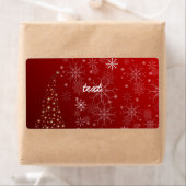 PixDezines Schneeflocken weiß + rot (Insitu)