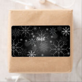 PixDezines Schneeflocken Weiß + Schwarz (Insitu)