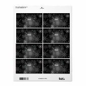 PixDezines Schneeflocken Weiß + Schwarz (Vorne)