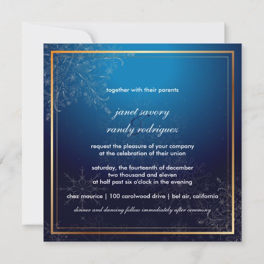 PixDezines Schneeflocken, Winterveranstaltungen Einladung (Rückseite)