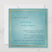 PixDezines Schneeflocken, Winterveranstaltungen Einladung (Rückseite)