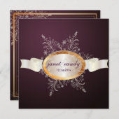 PixDezines Schneeflocken, Winterveranstaltungen Einladung (Vorne/Hinten)