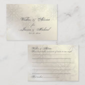 PixDezines Schneeflocken Wünsche + Ratgeber Karten (Vorne/Hinten)